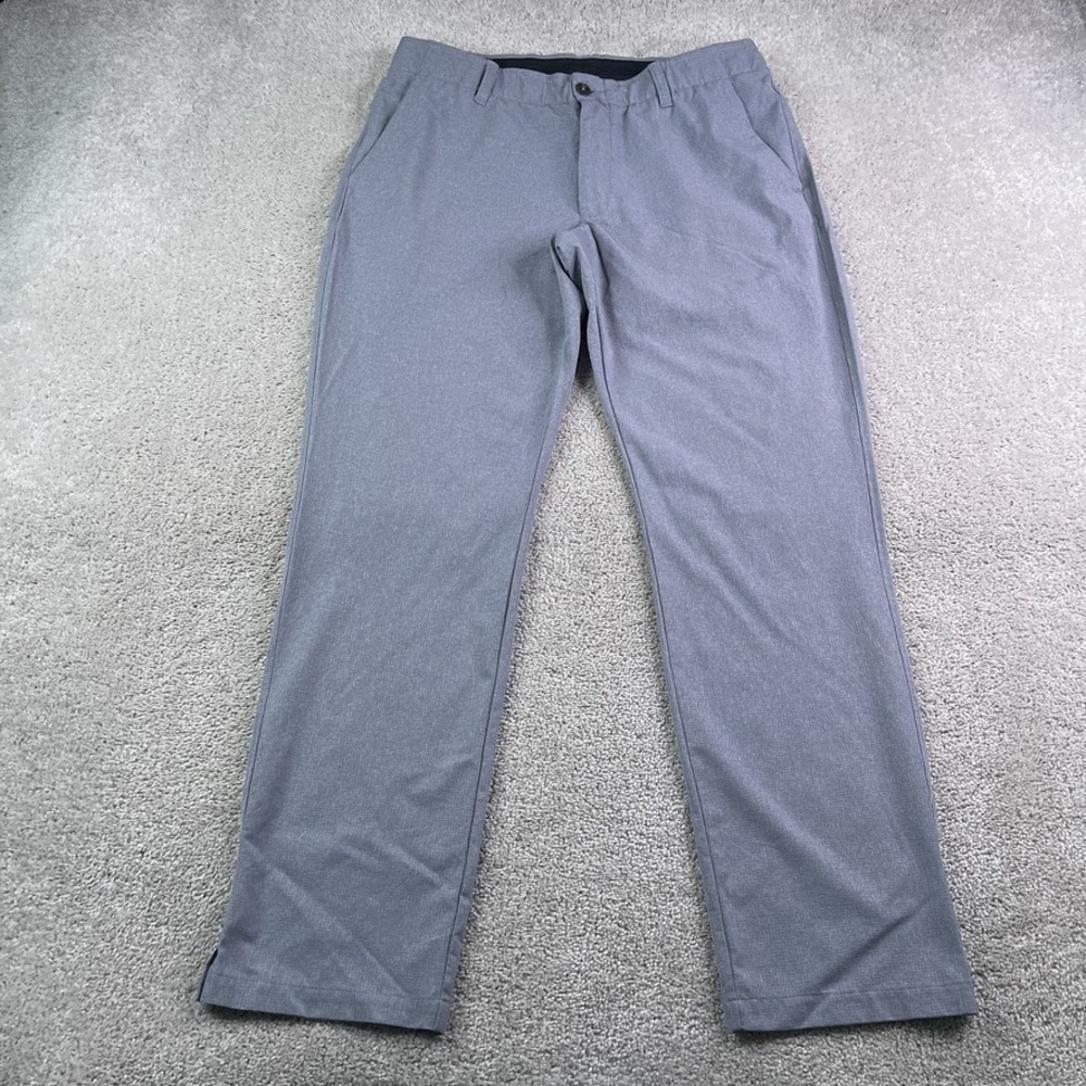 Under Armour Pants Mens 36x32 Gray Golf Match Play Performance Chino Slacks